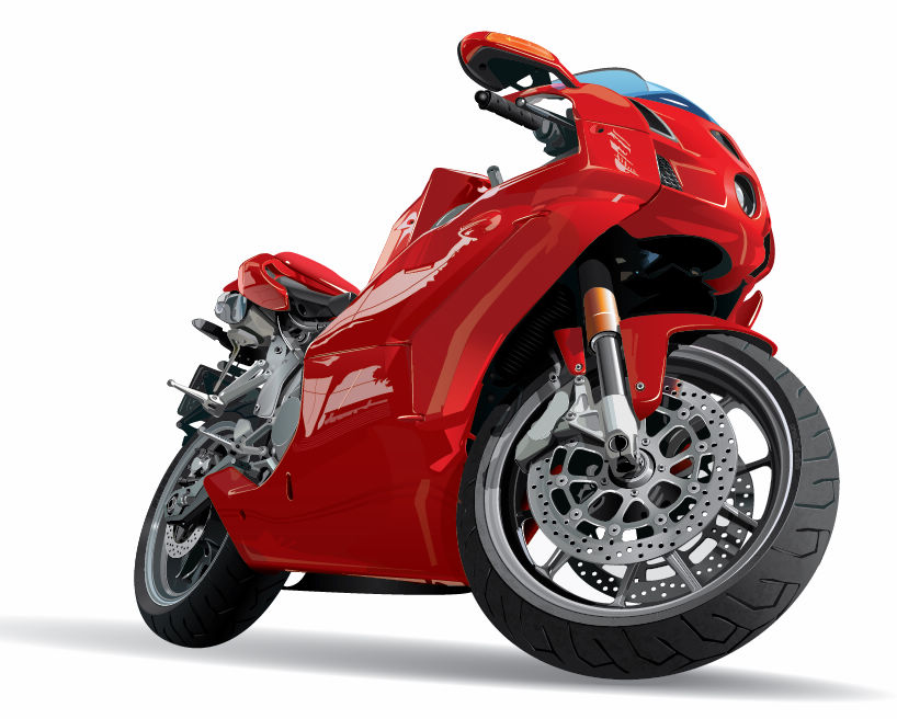 free vector 3 Free Vector Realistic Motor Cycles